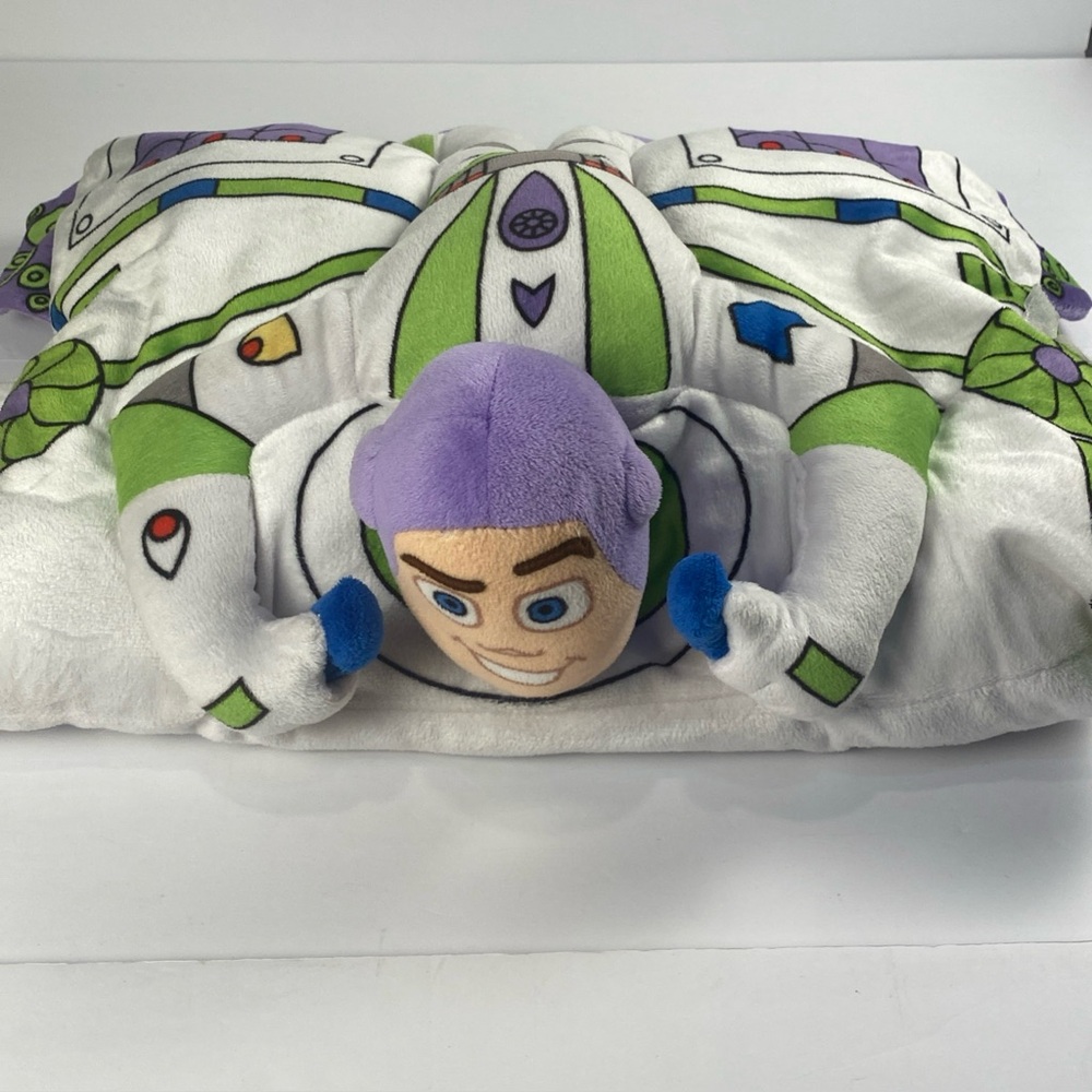 Buzz Lightyear Pillow Pet Pal 17x12 Toy Story Discontinued Very Good Condition - Picture 7 of 7